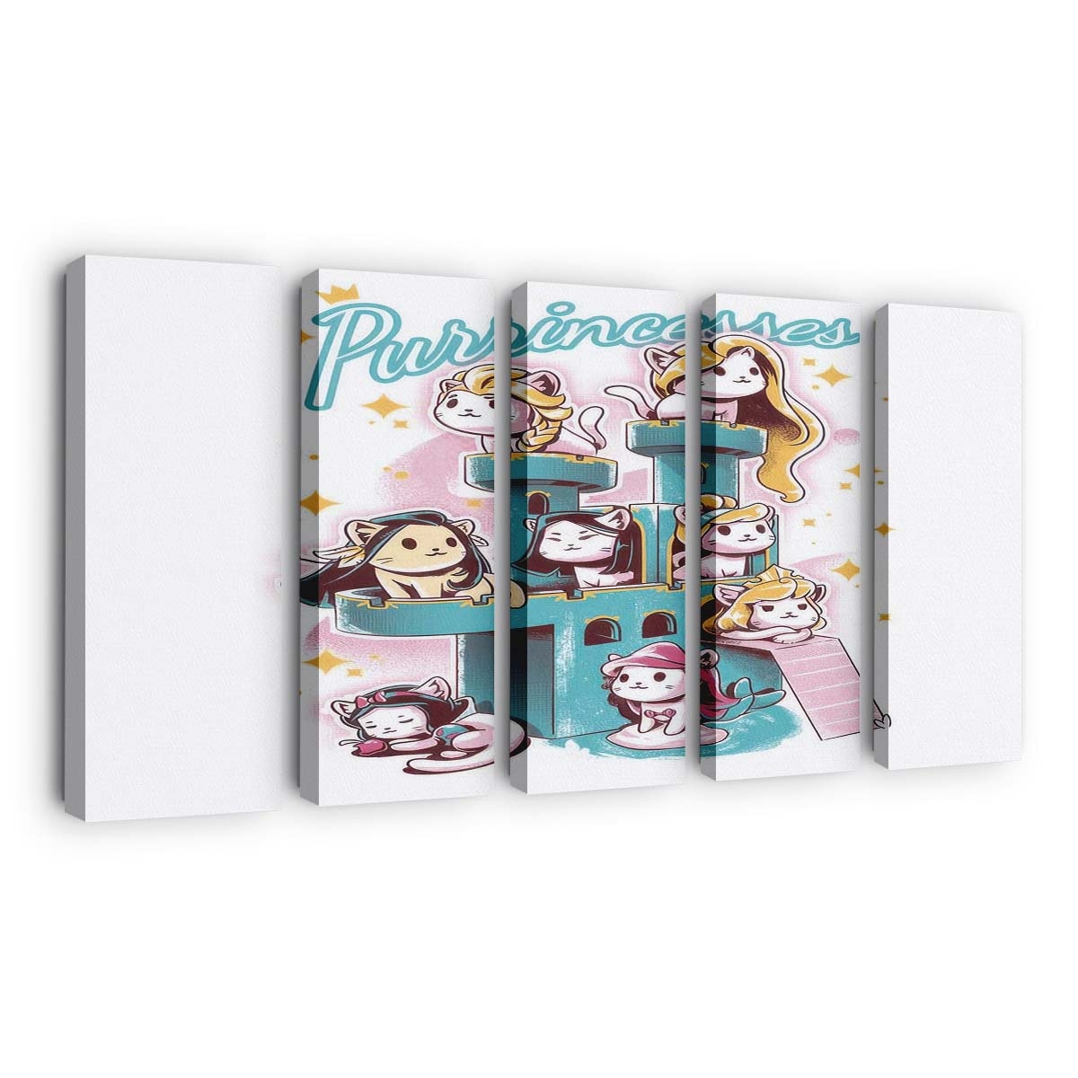 Schnurrende Prinzessinnen Leinwandbilder - Wanddeko purrincesses standard v2