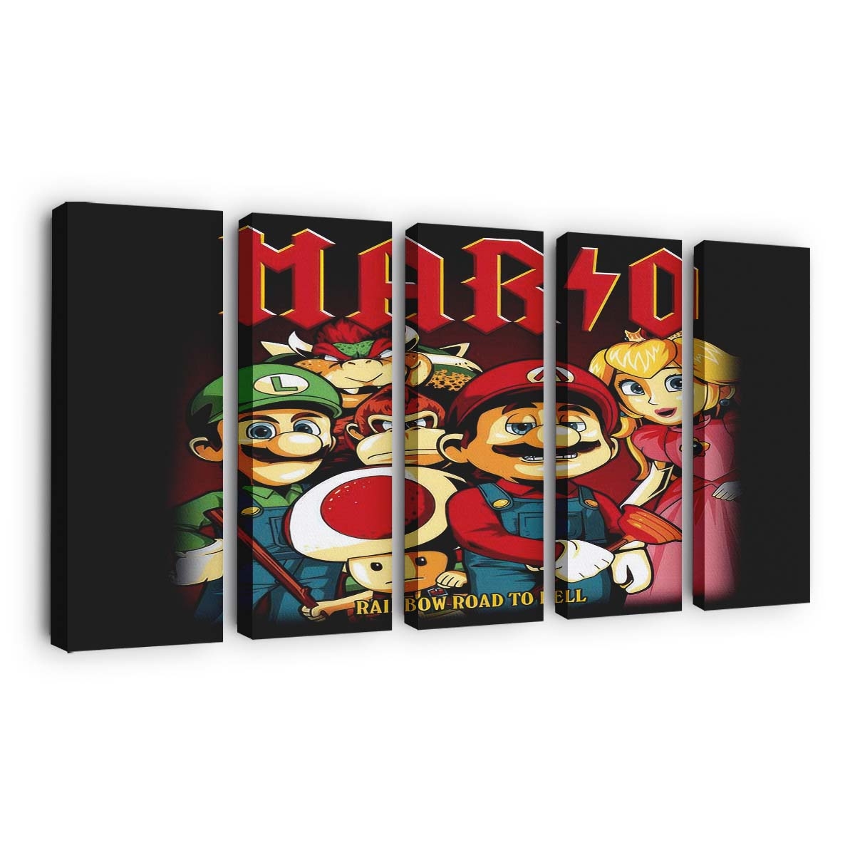 Regenbogen zur Hölle Leinwandbilder - Wanddeko rainbow to hell standard v2