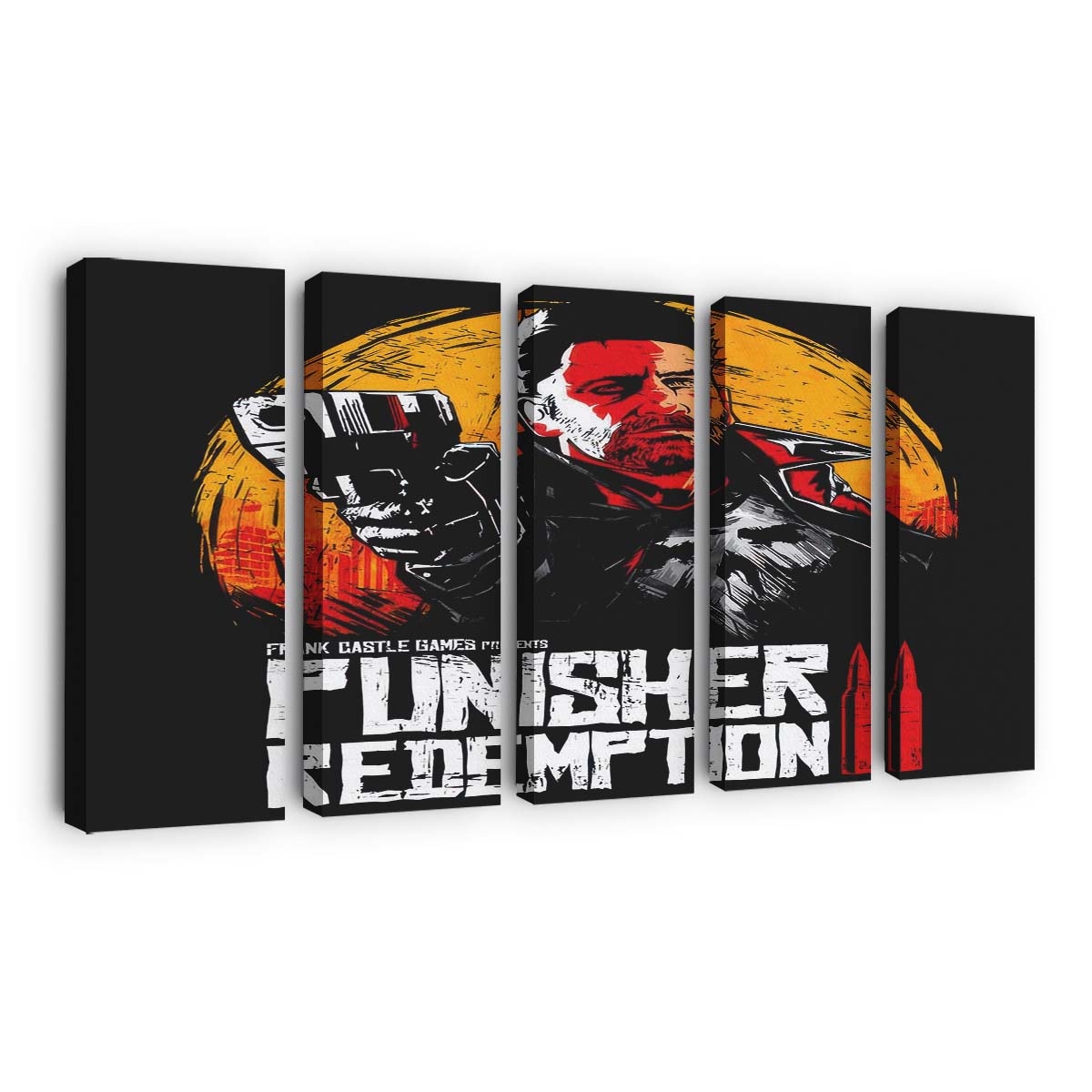 Rotes Schloss Redemption Leinwandbilder - Wanddeko red castle redemption standard v2