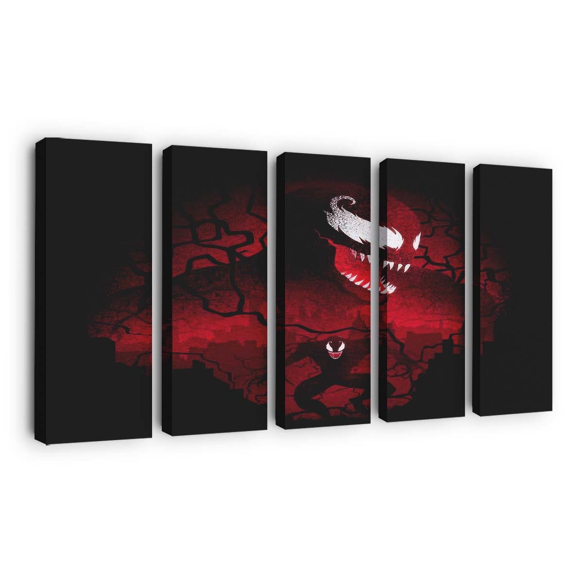 Roter Symbiont Leinwandbilder - Wanddeko red symbiote standard v2