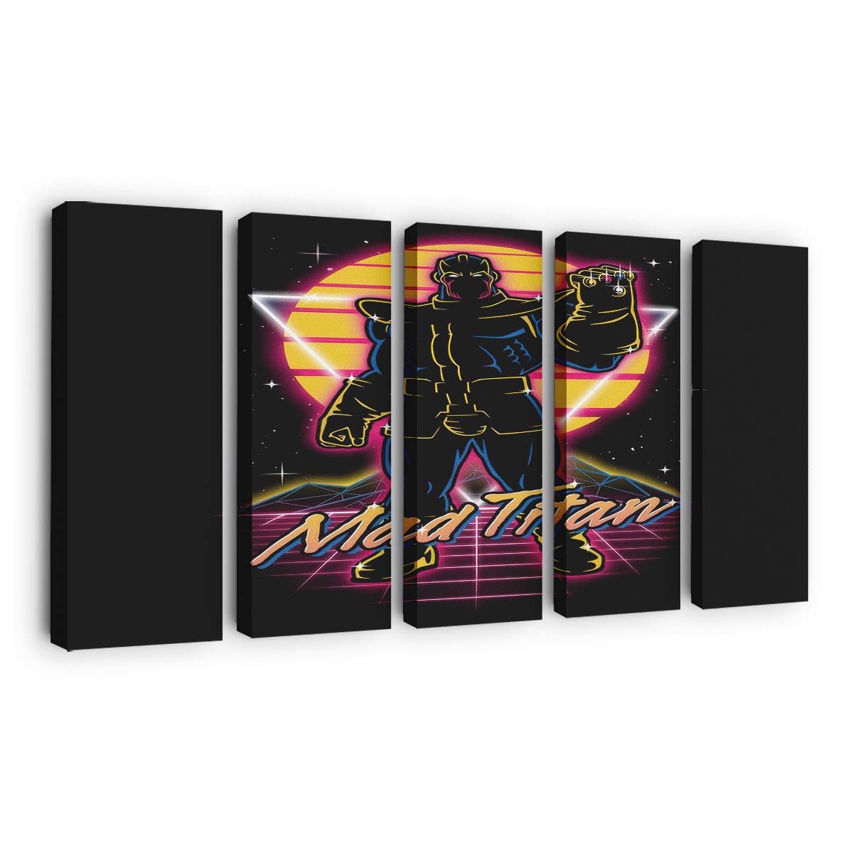 Retro Verrückter Titan Leinwandbilder - Wanddeko retro mad titan standard v2