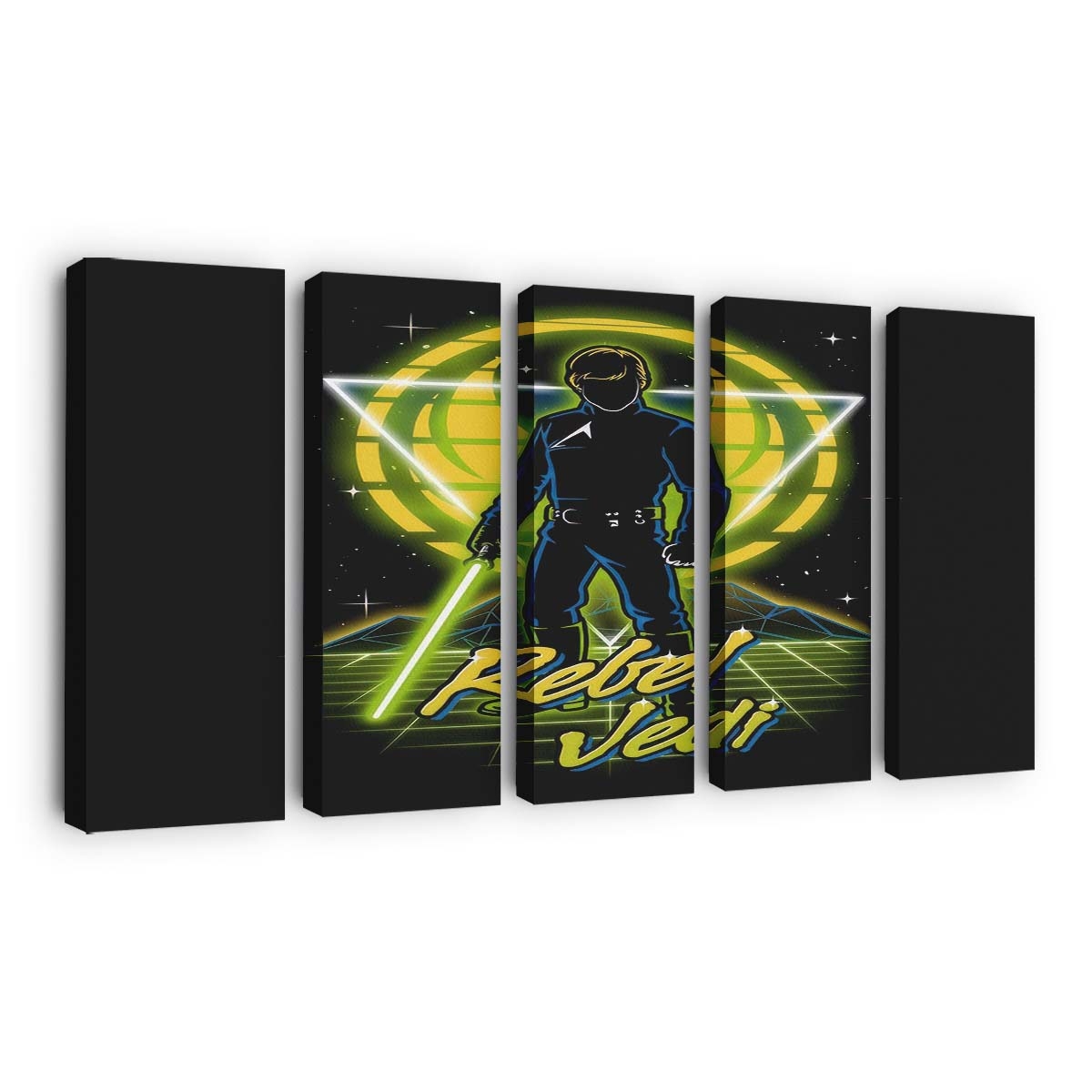 Retro-Rebellen-Jedi Leinwandbilder - Wanddeko retro rebel jedi standard v2