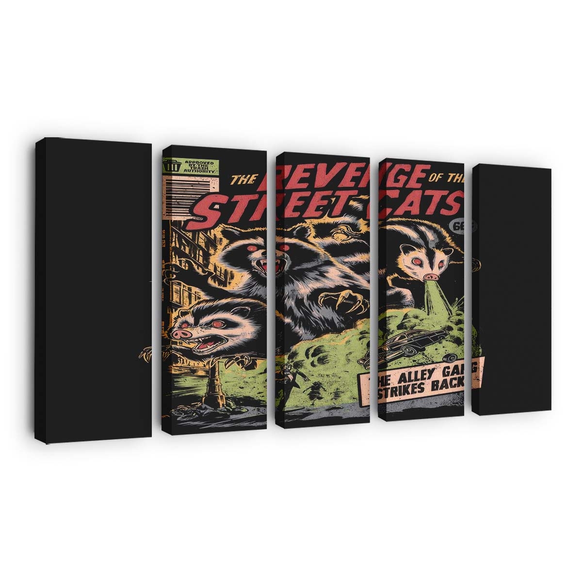 Die Rache der Straßenkatzen Leinwandbilder - Wanddeko revenge of the street cats standard v2