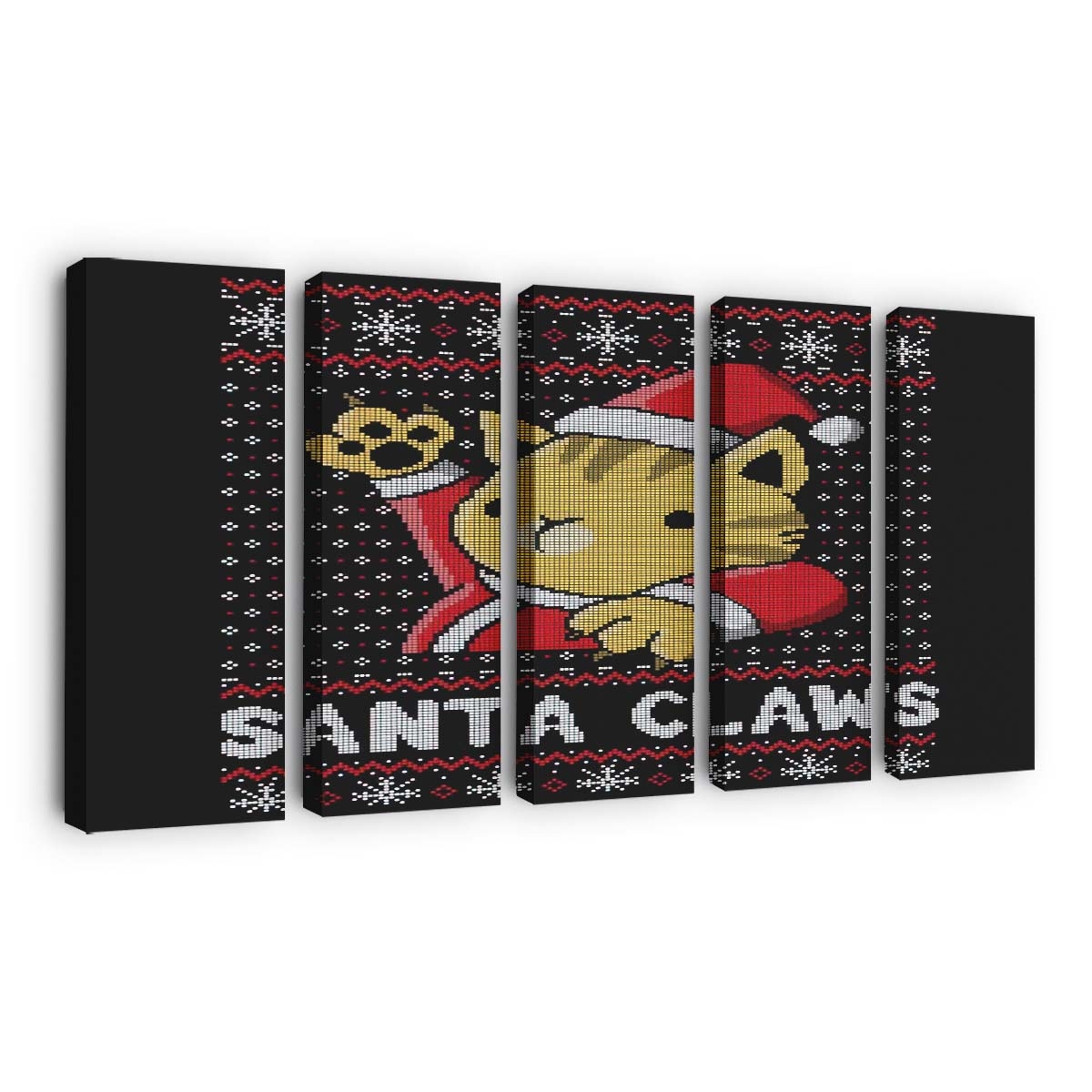 Weihnachtsmann Krallen Leinwandbilder - Wanddeko santa claws standard v2