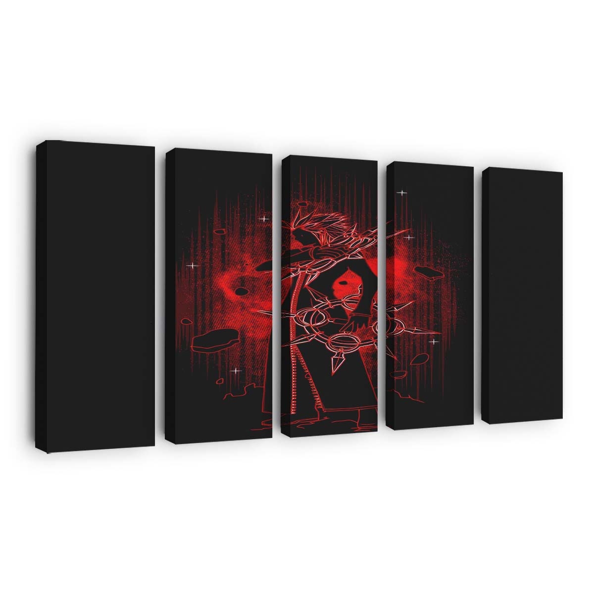 Schatten der Flammen Leinwandbilder - Wanddeko shadow of the flames standard v2