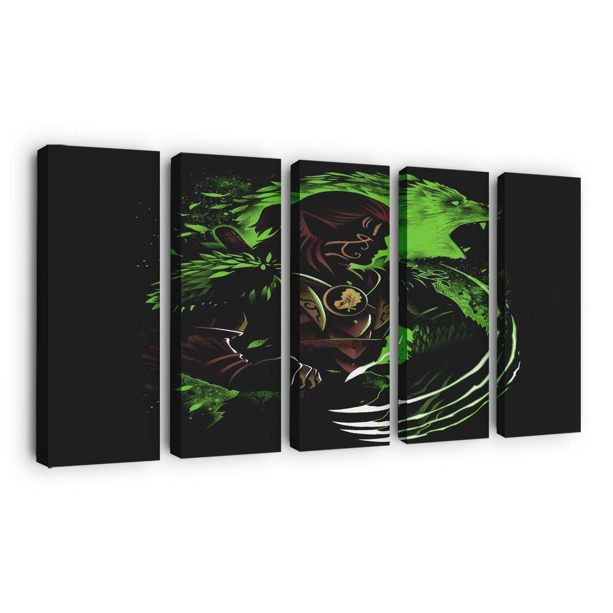 Gestaltenwandelnder Waldelf Leinwandbilder - Wanddeko shapeshifting wood elf standard v2