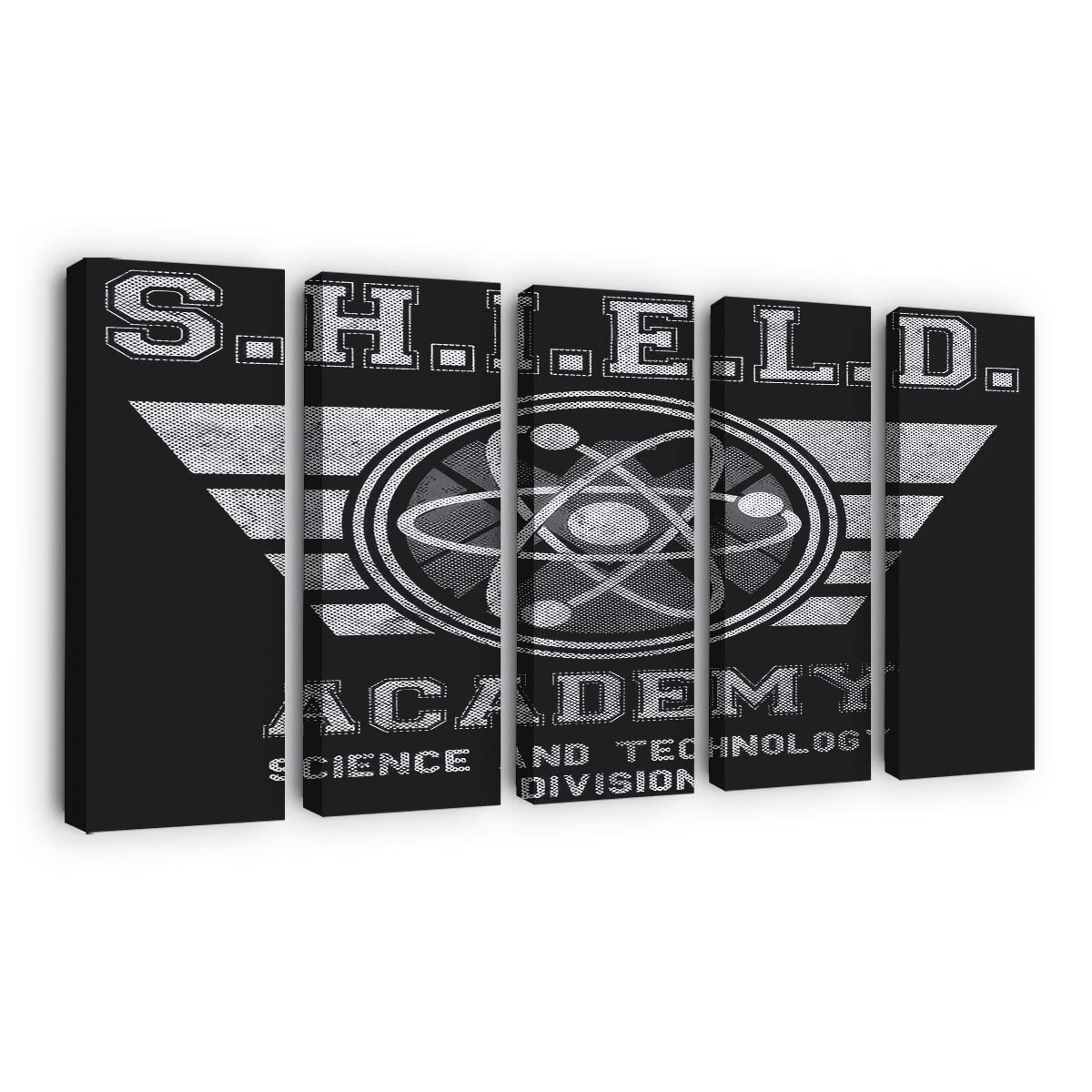 Schild-Akademie Leinwandbilder - Wanddeko shield academy standard v2