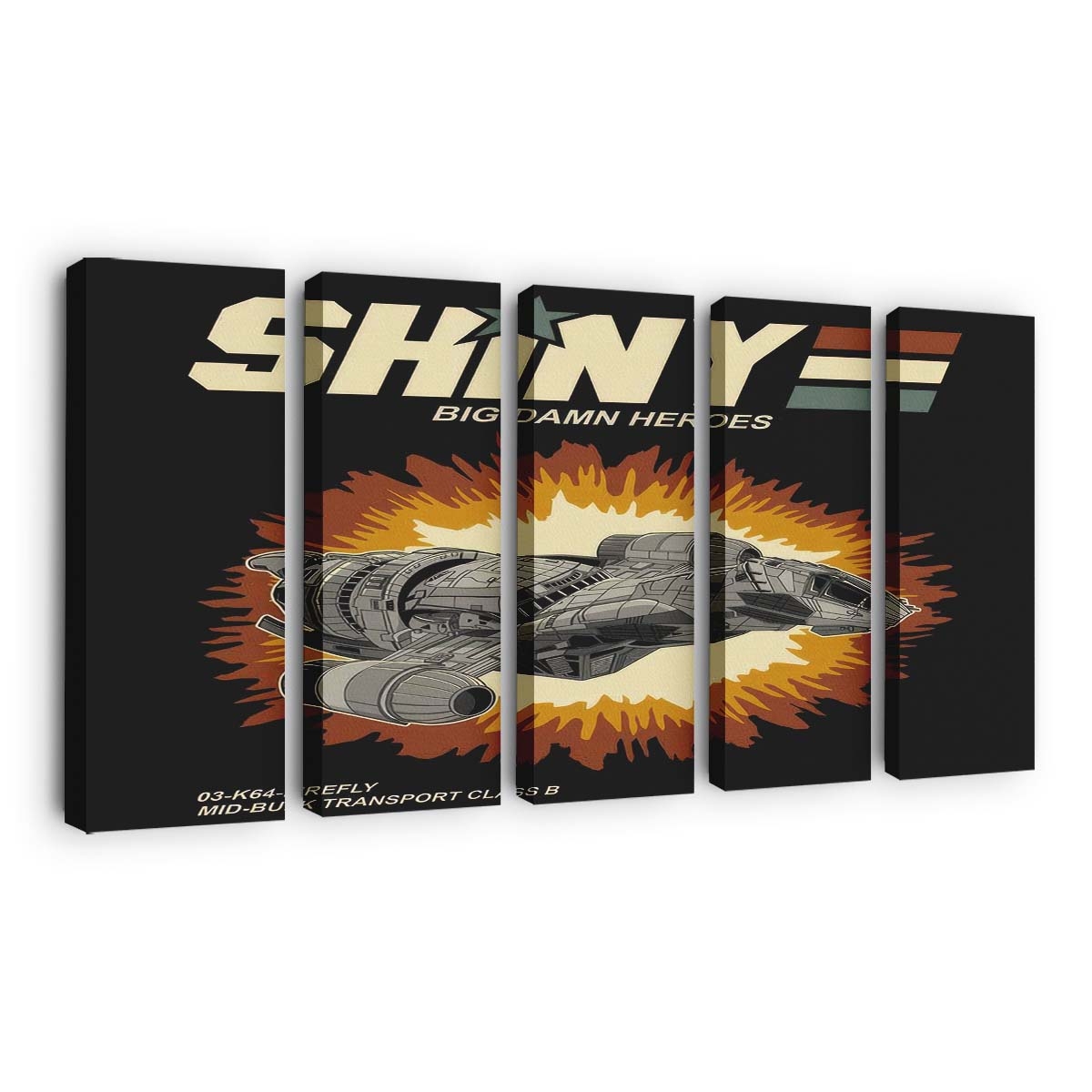 Glänzende Helden Leinwandbilder - Wanddeko shiny heroes standard v2