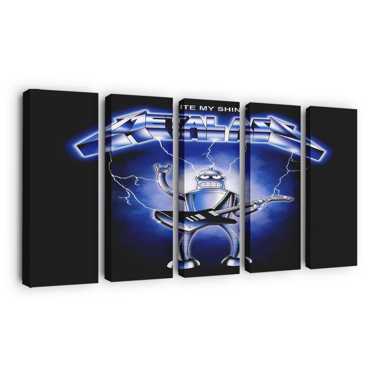 Glänzendes Metall Leinwandbilder - Wanddeko shiny metal standard v2