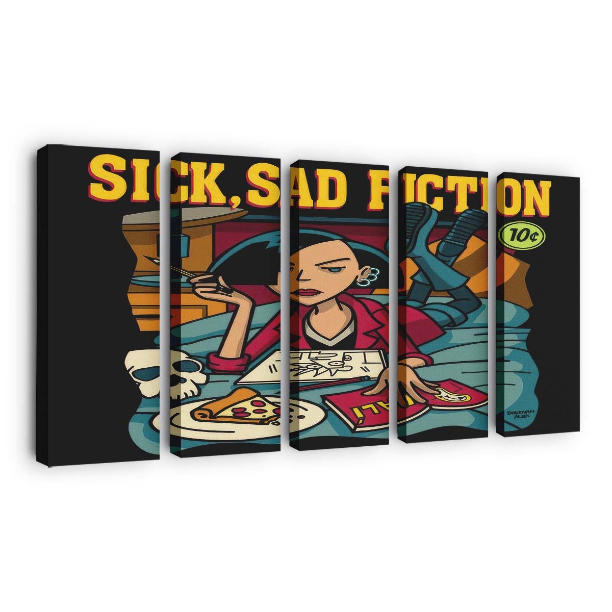 Kranke traurige Fiktion Leinwandbilder - Wanddeko sick sad fiction standard v2