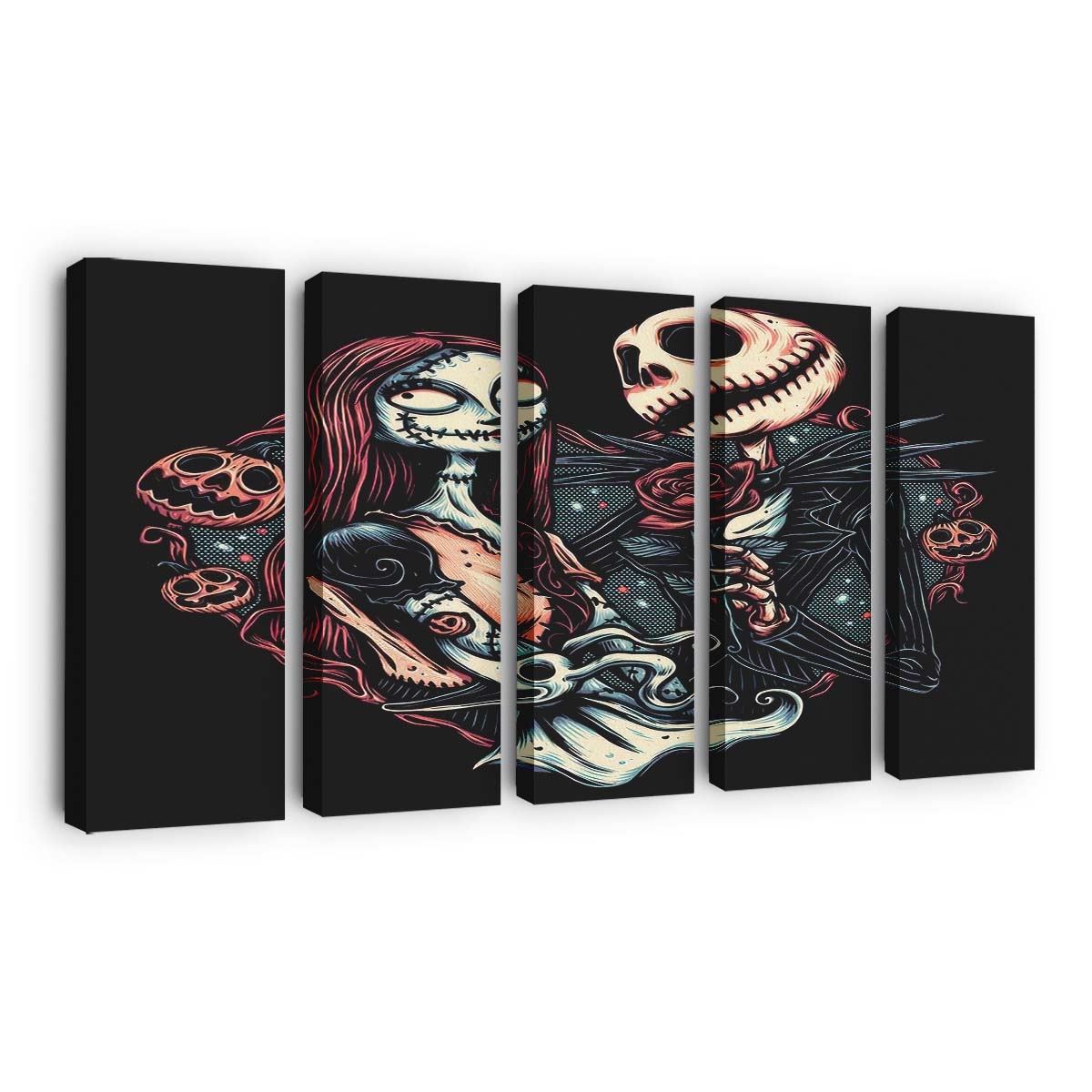 Skelettierte Liebe Leinwandbilder - Wanddeko skeletal love standard v2