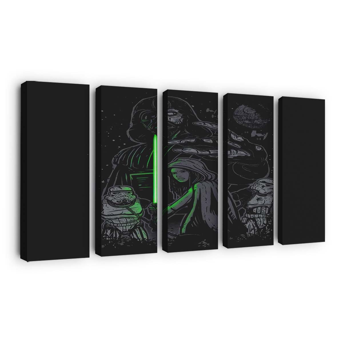 Himmelsstürmende Tote Leinwandbilder - Wanddeko skywalking dead standard v2