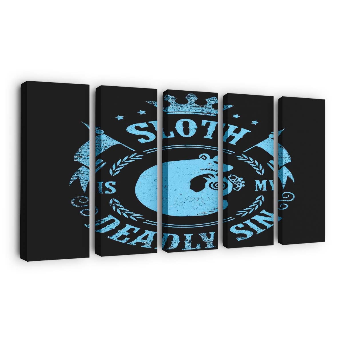 Faulheit ist meine Sünde Leinwandbilder - Wanddeko sloth is my sin standard v2