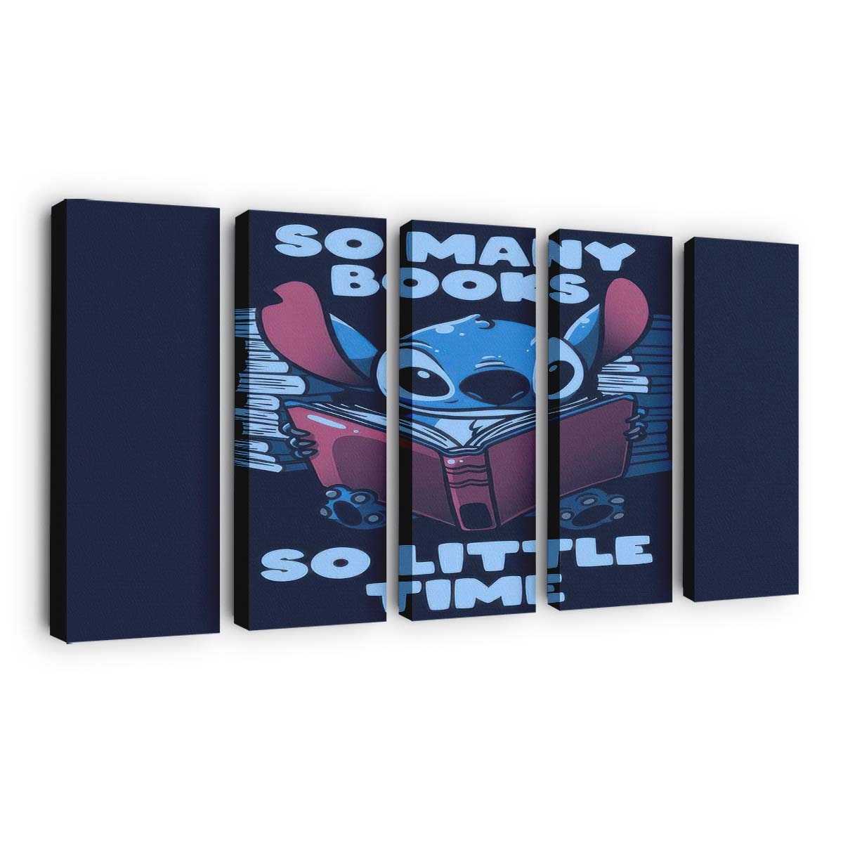 So viele Bücher Leinwandbilder - Wanddeko so many books standard v2