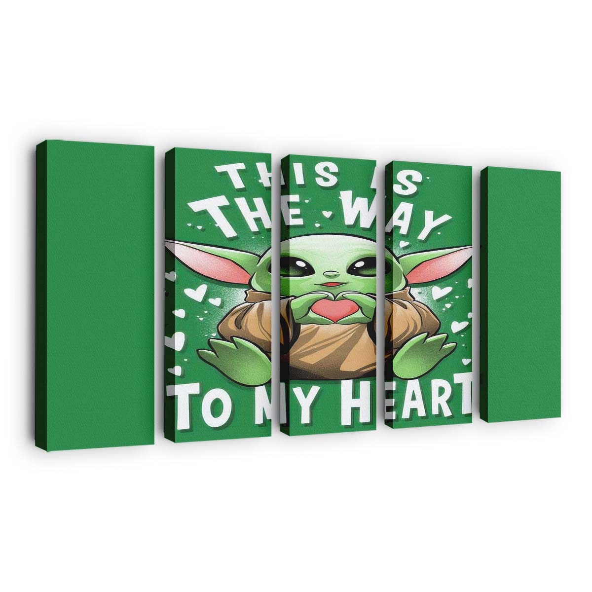 Der Weg zum Herzen Leinwandbilder - Wanddeko the way to the heart standard v2
