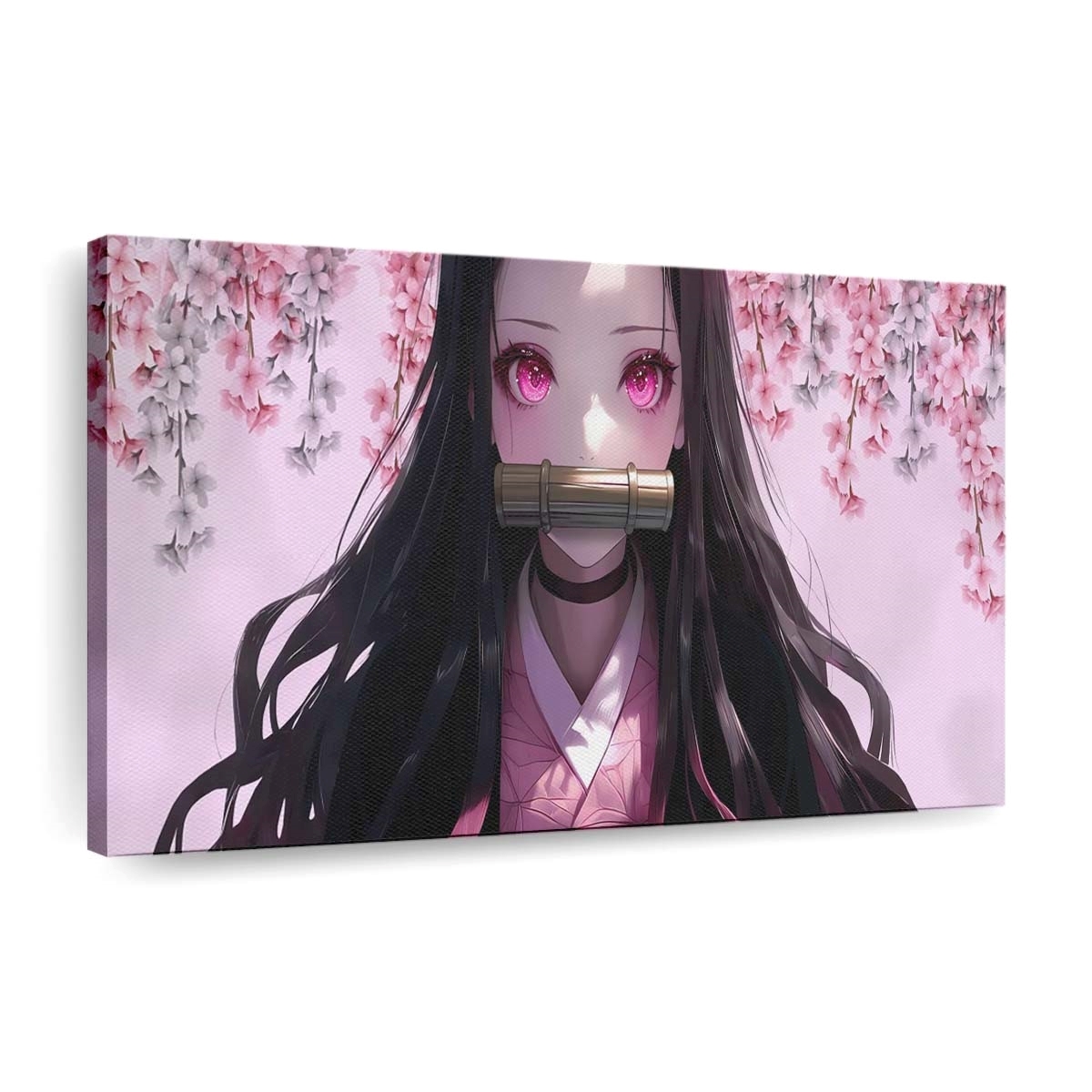 nezuko sakura flowers kimetsu no yaiba live wallpaper