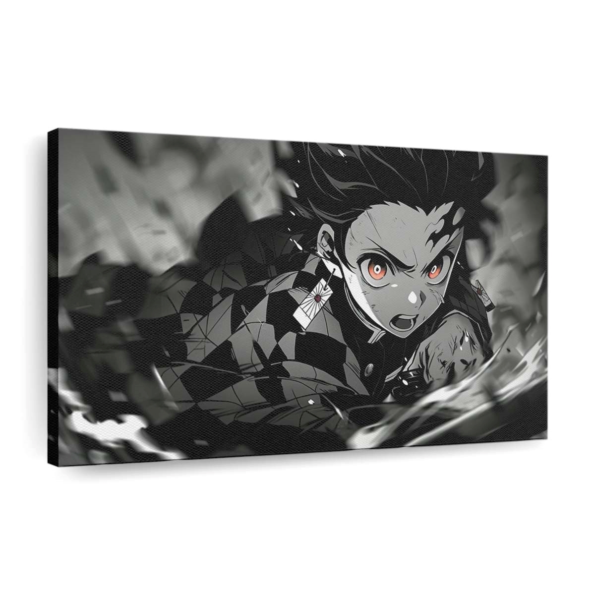 tanjiro kamado monochrome kimetsu no yaiba live wallpaper