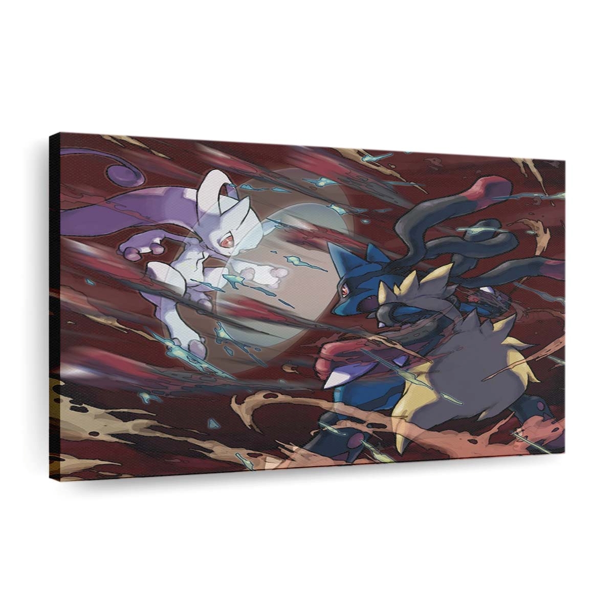illustrationanimepok moncomicsmewtwolucario