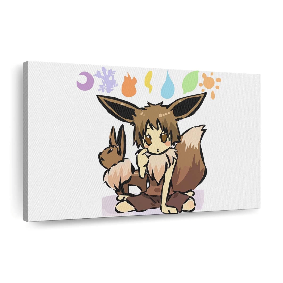 illustrationcartoonpok monhitecgijinkaeevee