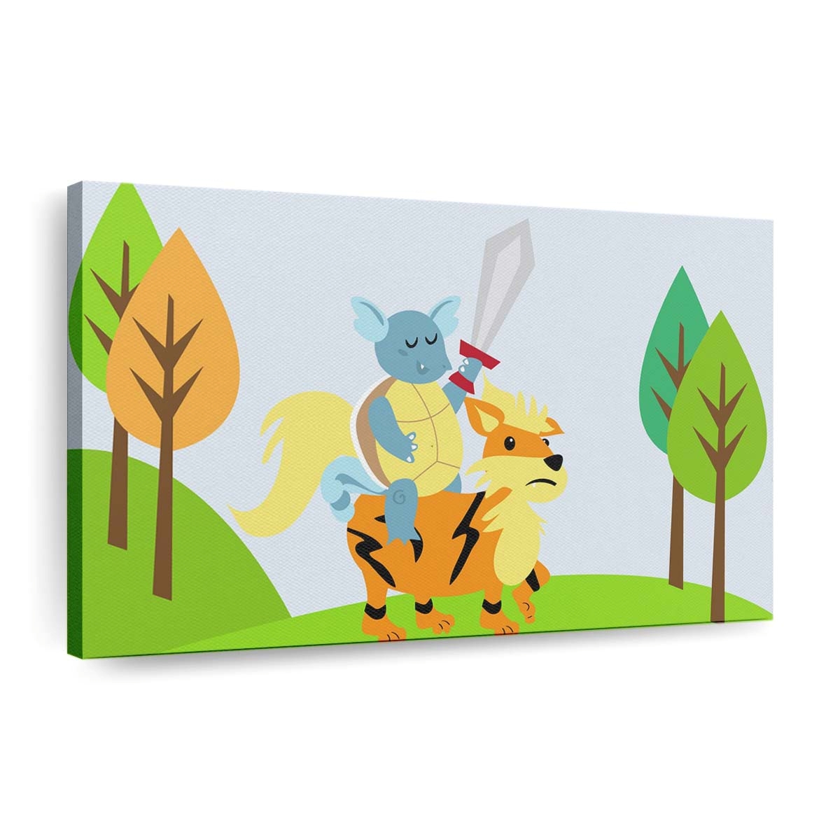 illustrationcartoonpok monsquirtleart