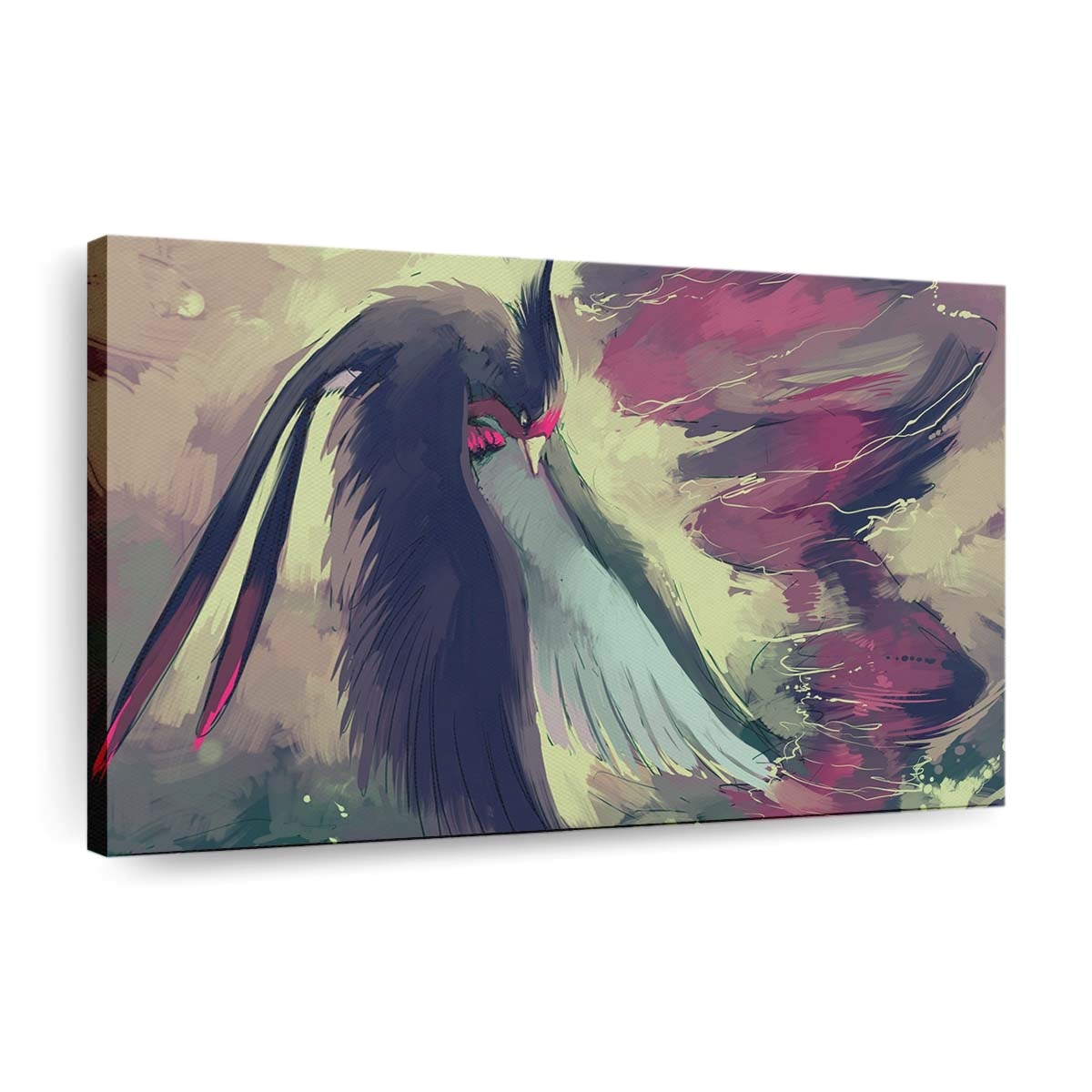 illustrationpok monpaintingbirdsanimeswellow