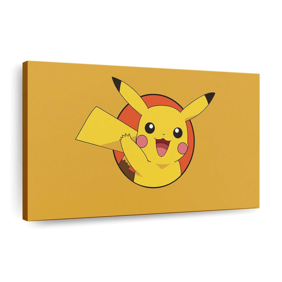 illustrationyellowcartoonpok monanimelogo
