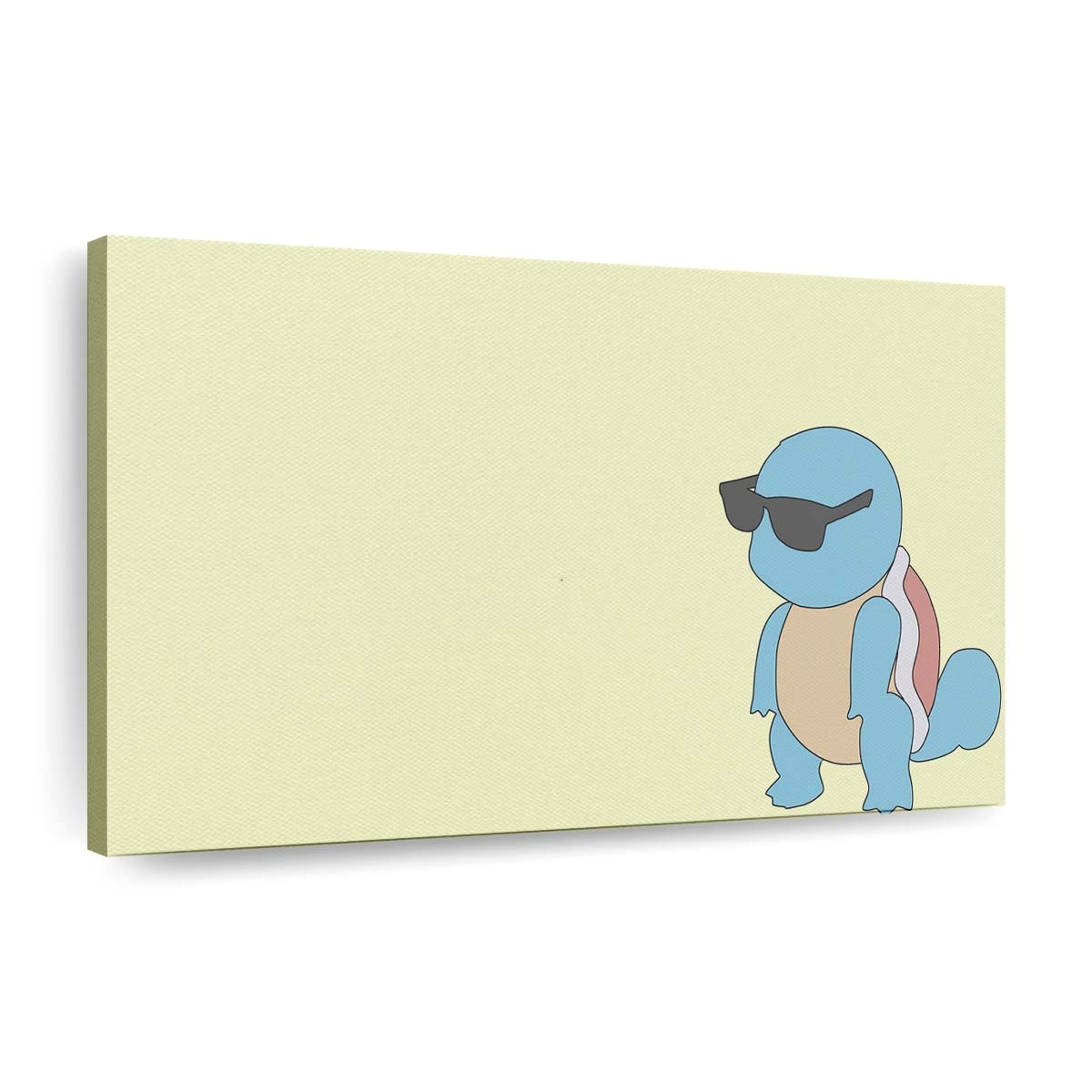 illustrationyellowcartoonpok monsunglassesblue