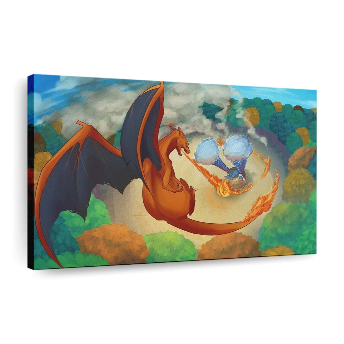 paintingillustrationmythologycharizardblastoisemural
