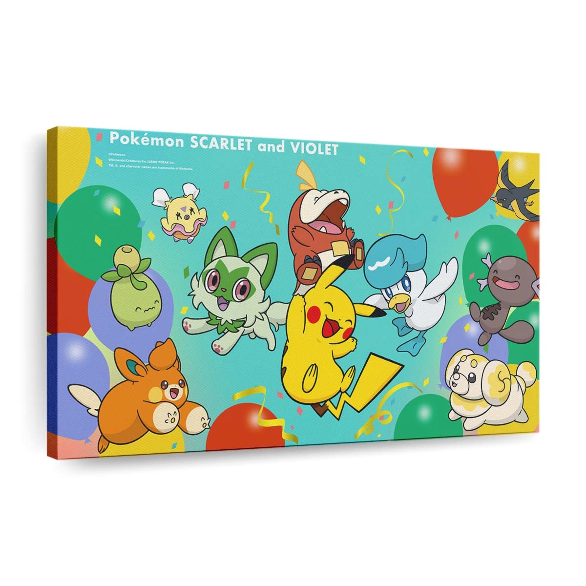 pikachunintendopokemon scarlet violetvideo gamesvideo game artballoon