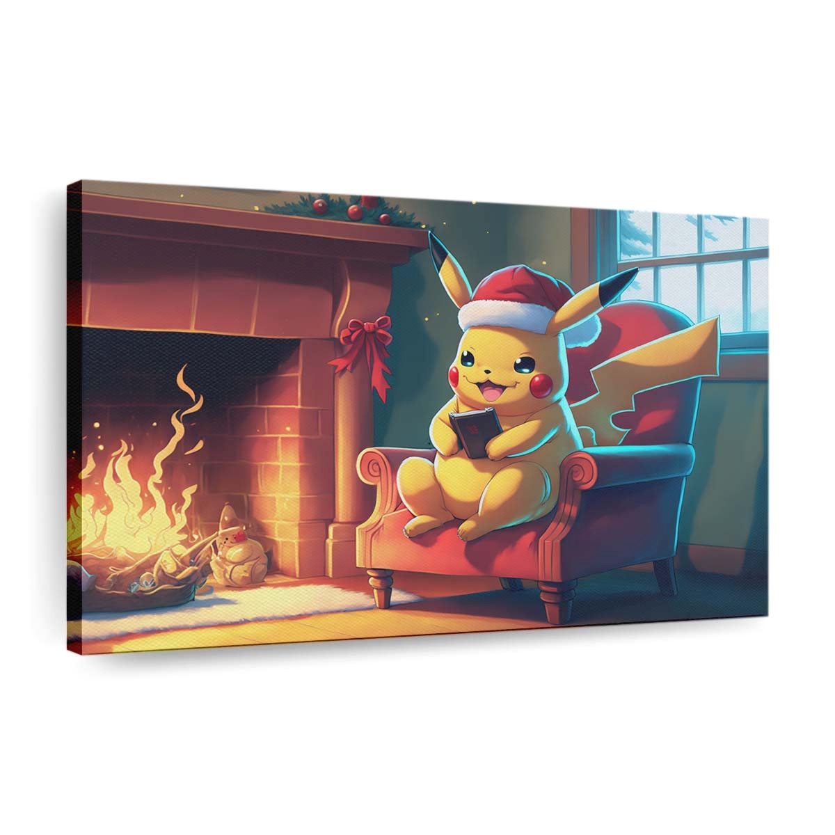 pikachupokemonai artchristmassanta hatsholiday