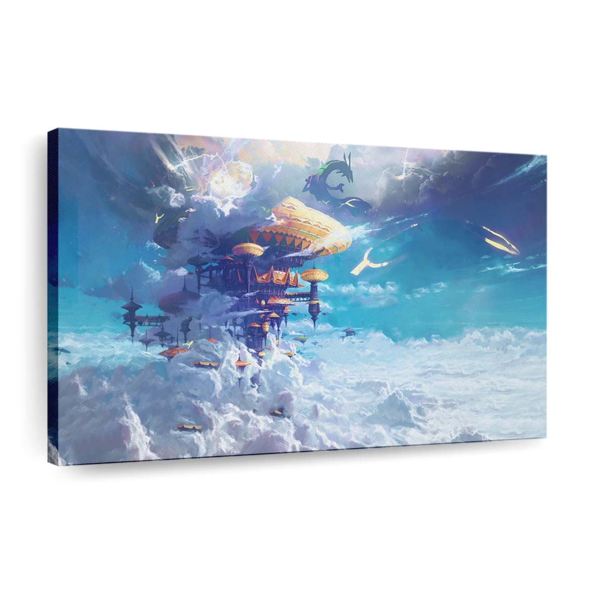 pokemonanimecloudsrayquazadigital artsky