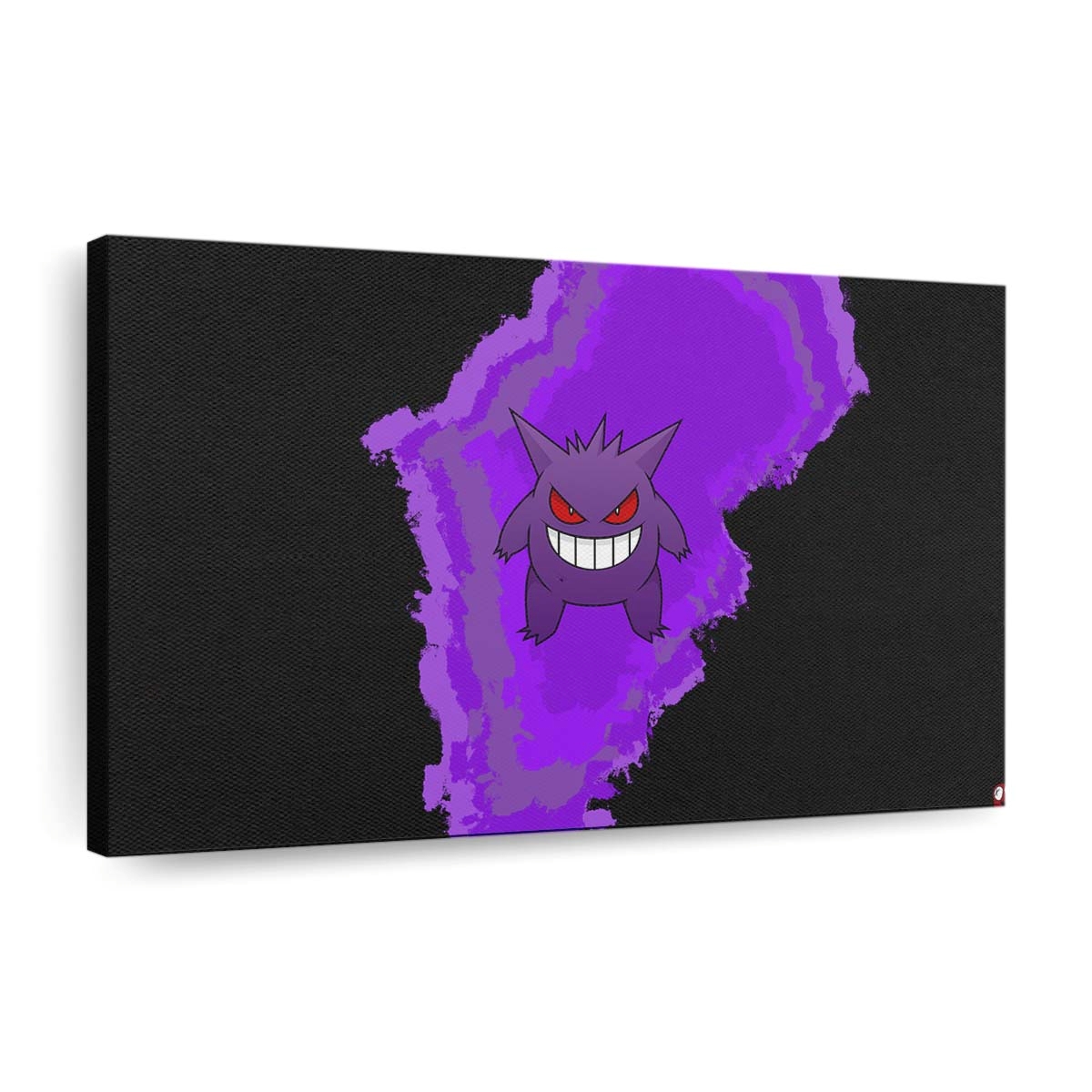 pokemonanimegengarpurple backgroundblack backgroundred eyes