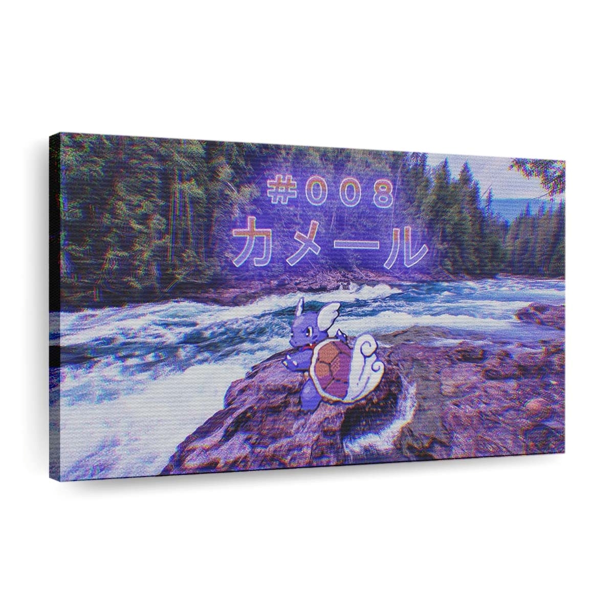 pokemonvaporwaveriverwartortlekameerulandscape