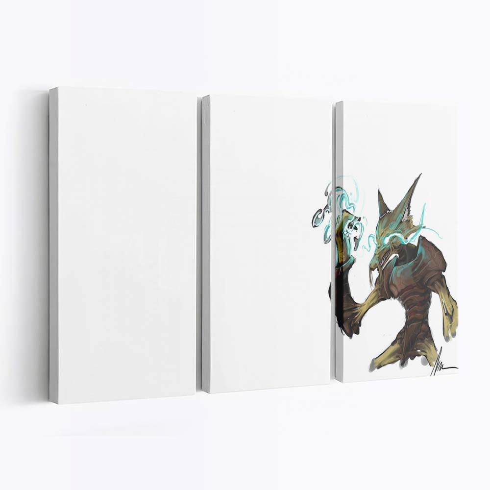 Pokemon Alakazam White Leinwandbilder – Wandbilder 1920x1080