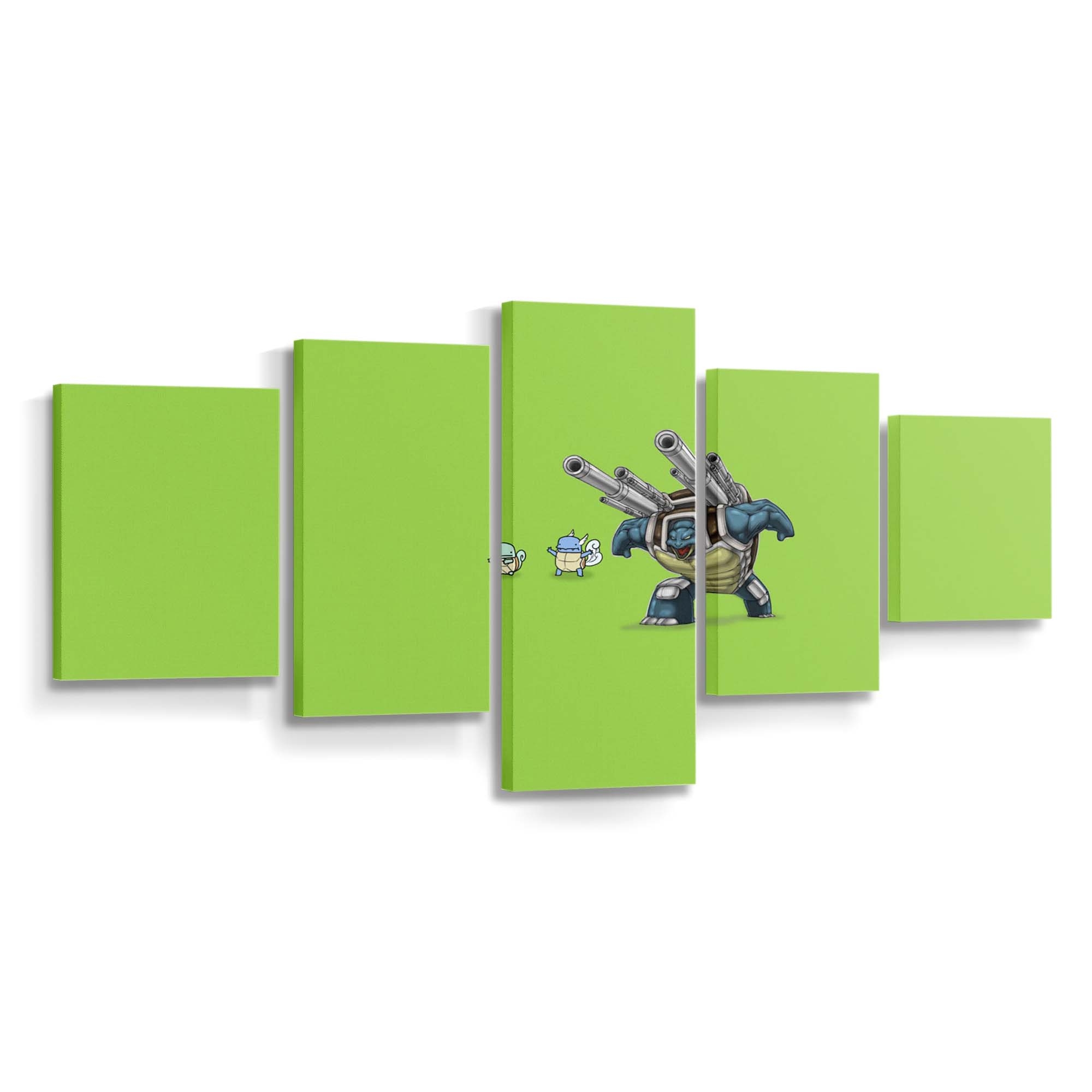 Pokemon Simple Green Leinwandbilder – Wandbilder 1920x1080