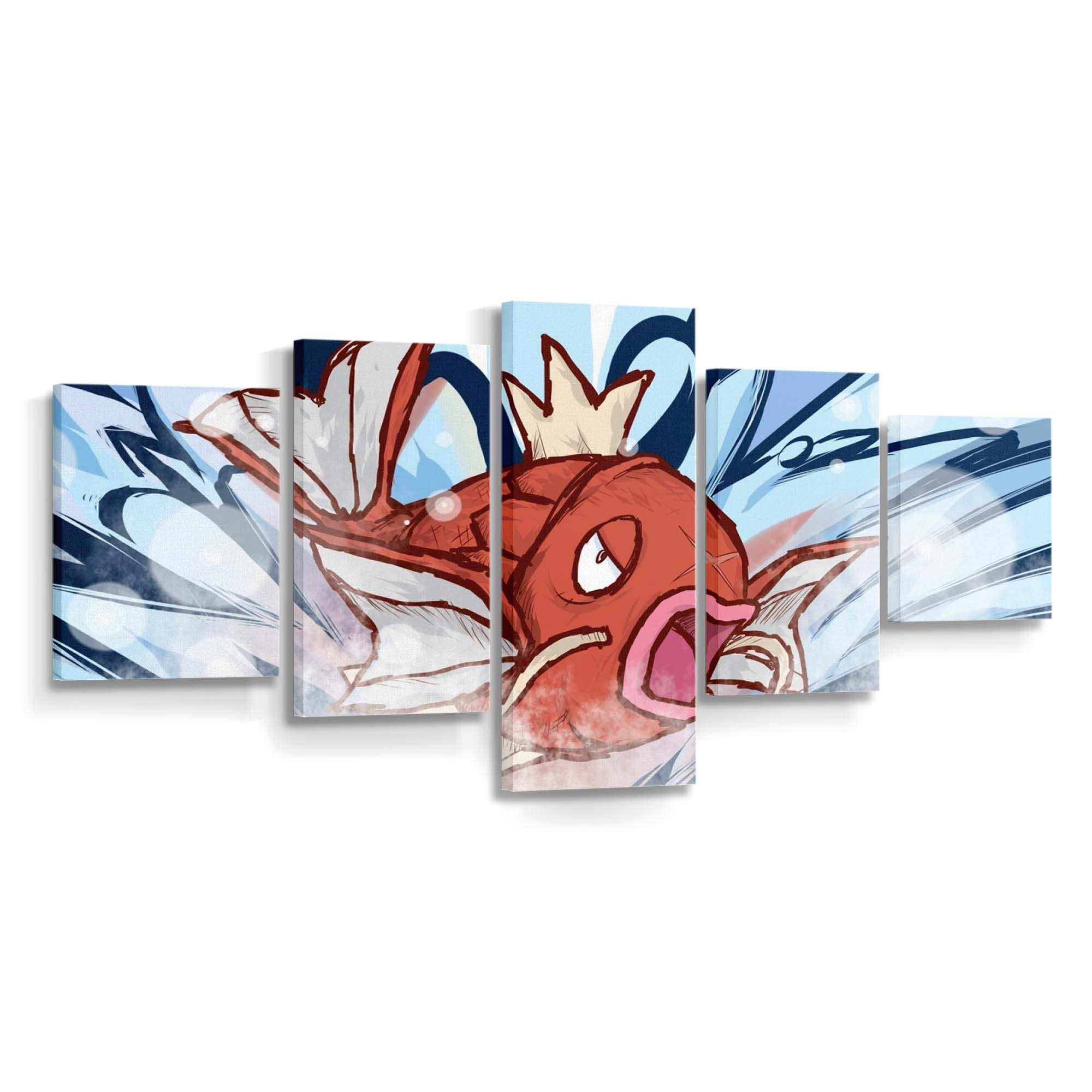 Anime Art Fish Cartoon Magikarp Leinwandbilder – Wandbilder illustrationanimeartfishcartoonmagikarp
