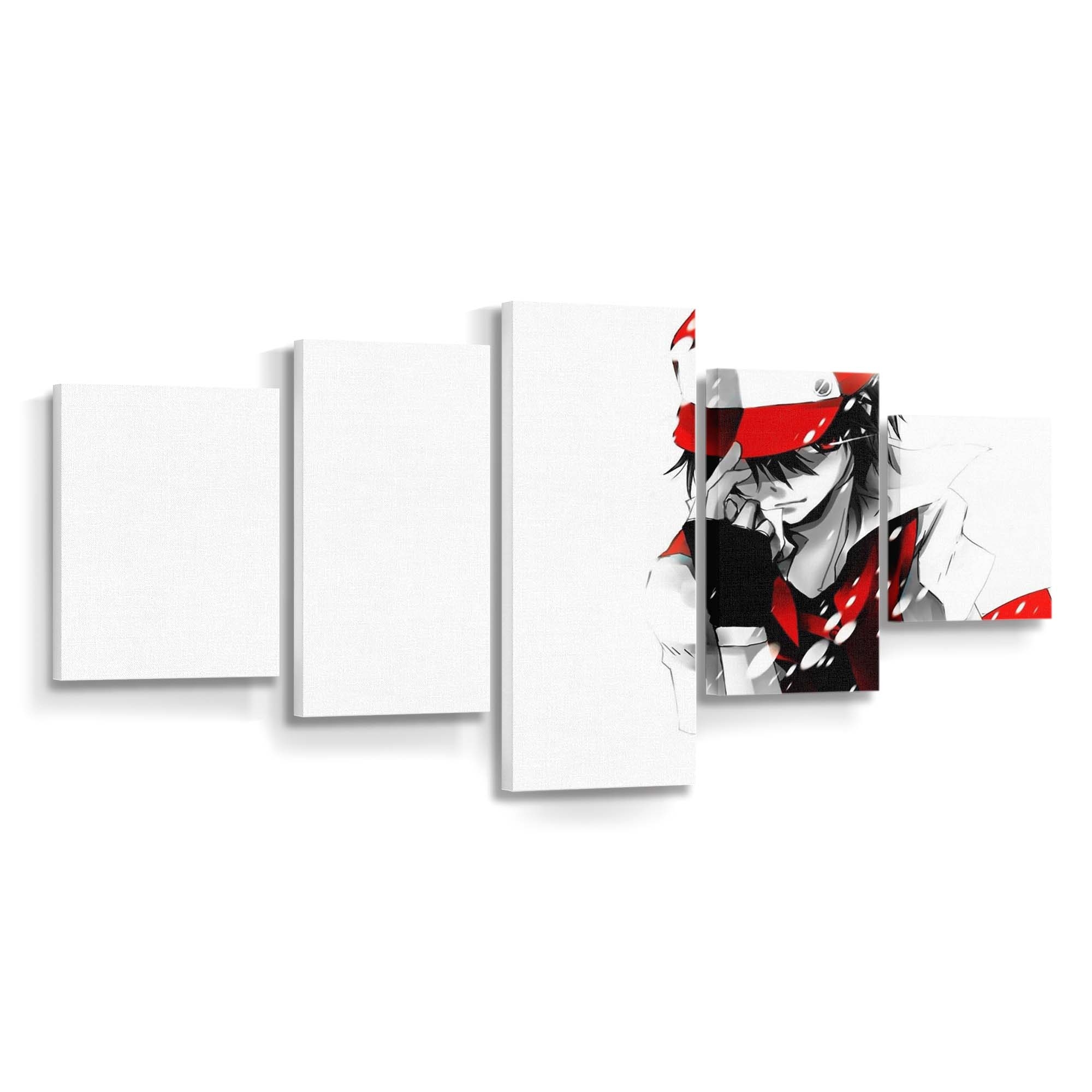 Anime Cartoon Machine Red Character Red Pokemon Leinwandbilder – Wandbilder illustrationanimecartoonmachinered characterred pokemon