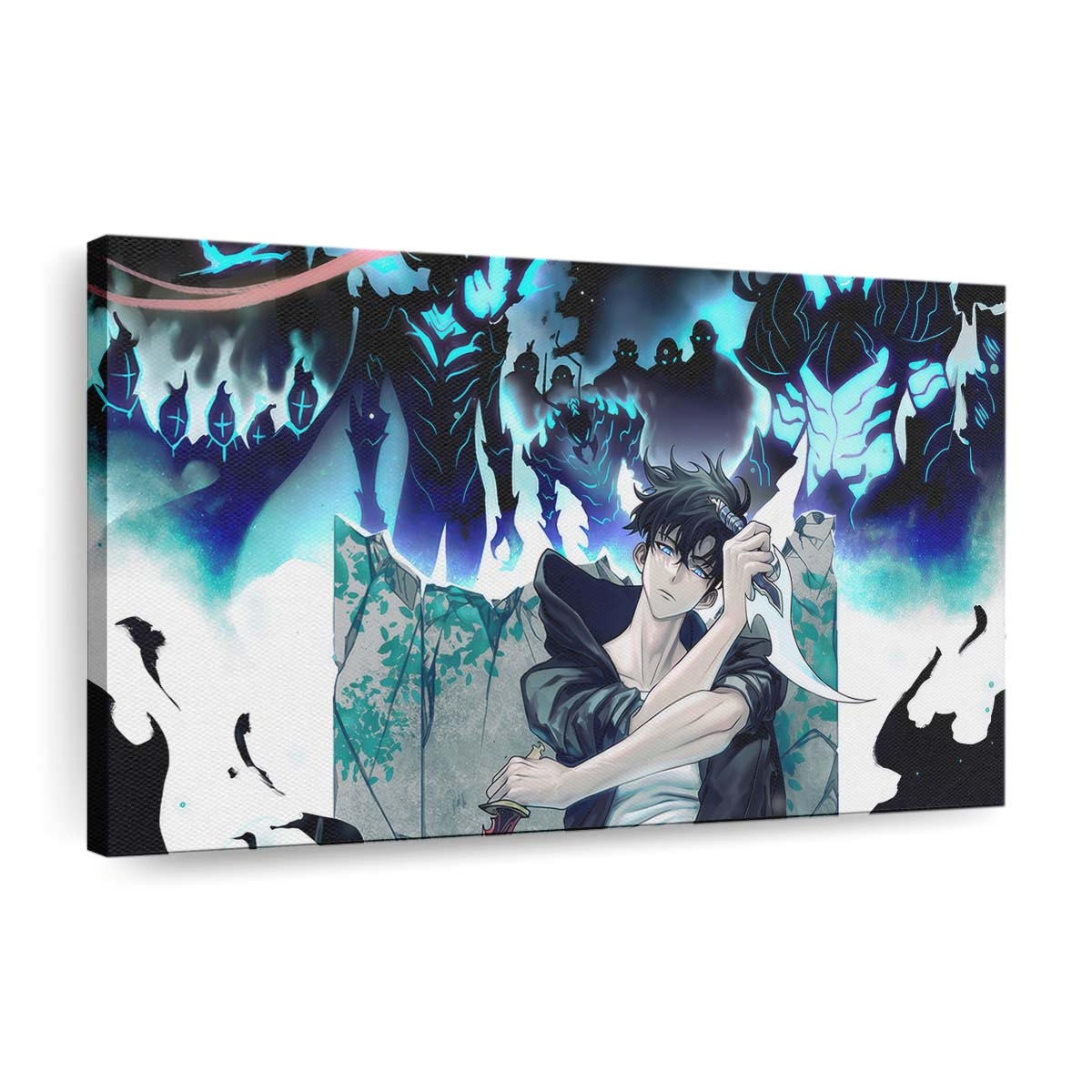 Solo Leveling Sung Jin Woo Shadow Summon 169 - Anime Leinwandbild - Wanddeko 5 solo leveling sung jin woo shadow summon 169@5@d