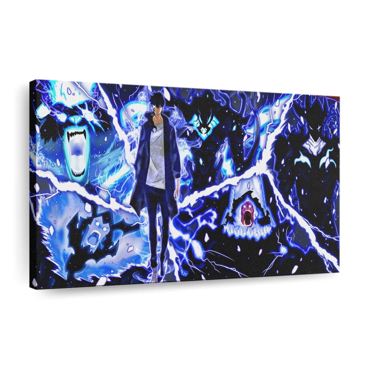 Solo Leveling Sung Jin Woo Shadow Summons 24 - Anime Leinwandbild - Wanddeko 5 solo leveling sung jin woo shadow summons 204@5@d