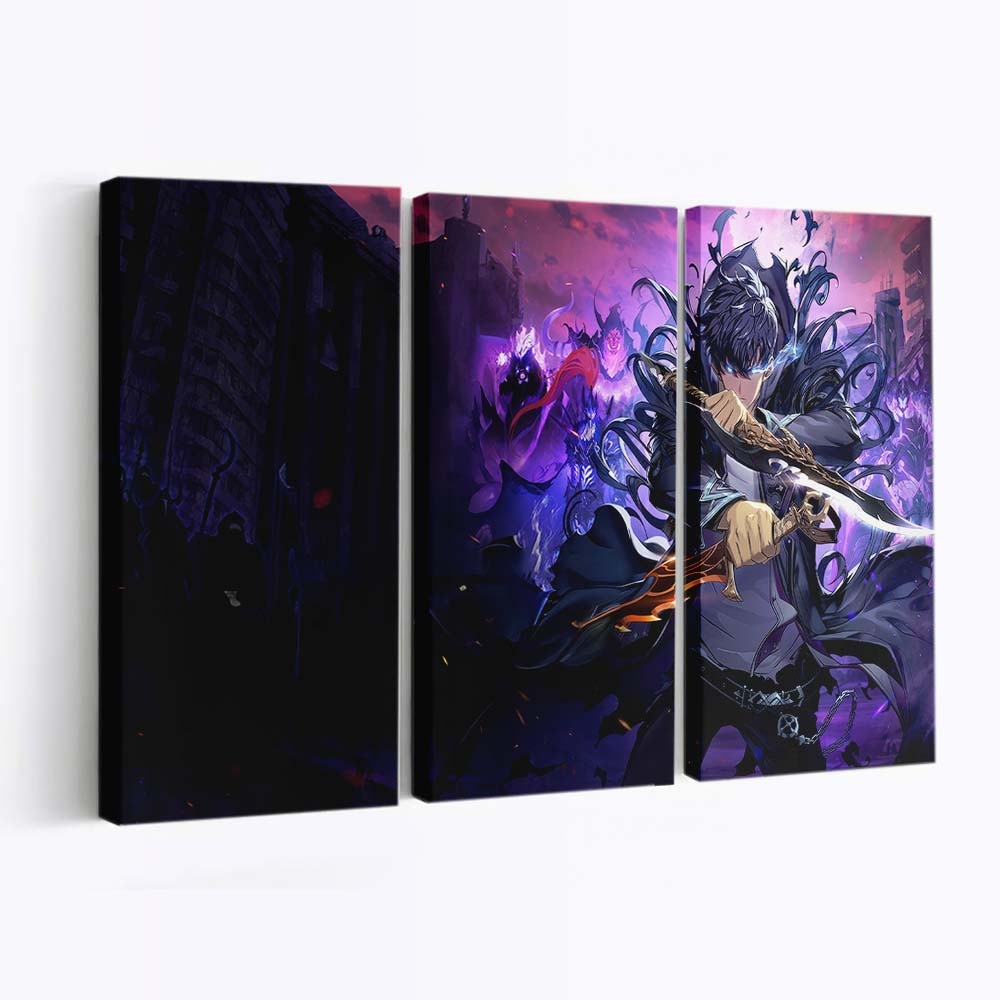 Solo Leveling Sung Jin Woo - Anime Leinwandbild - Wanddeko download solo leveling sung jin woo 4k