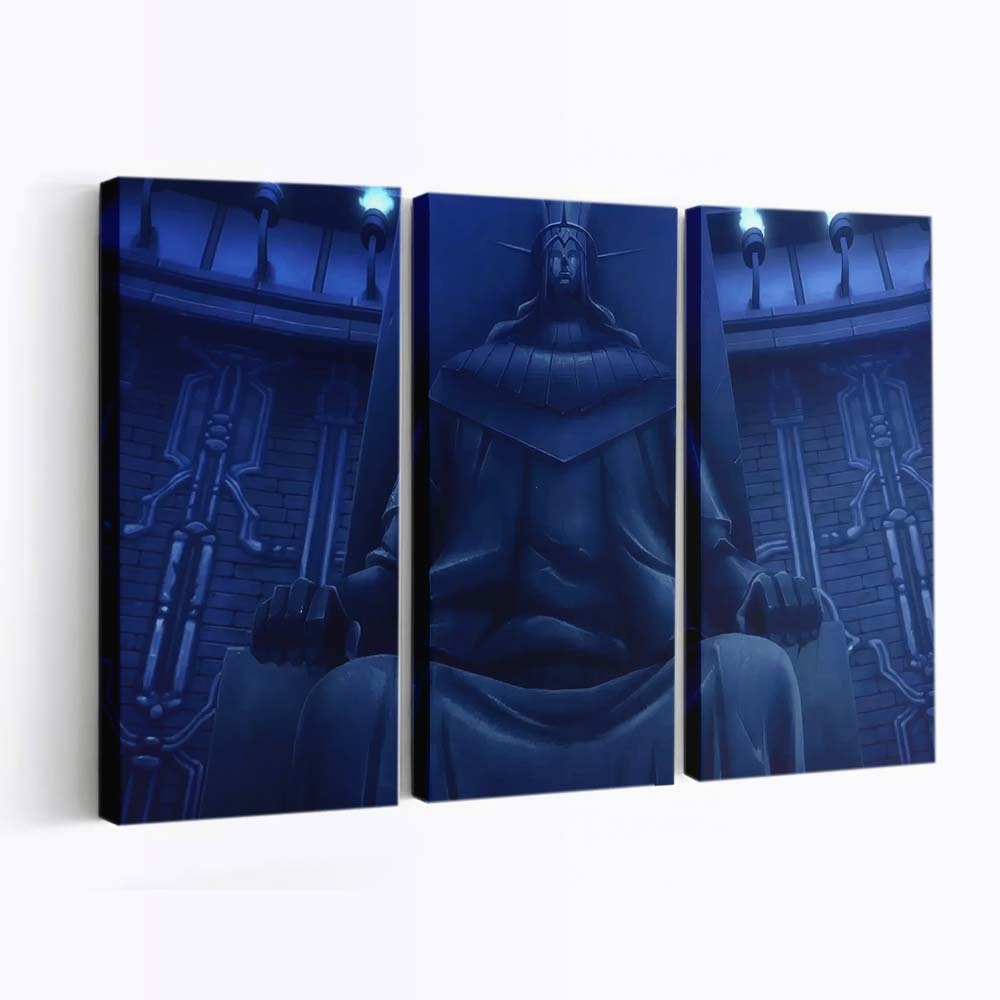 Hd Of The God Statue - Anime Leinwandbild - Wanddeko hd wallpaper of the god statue