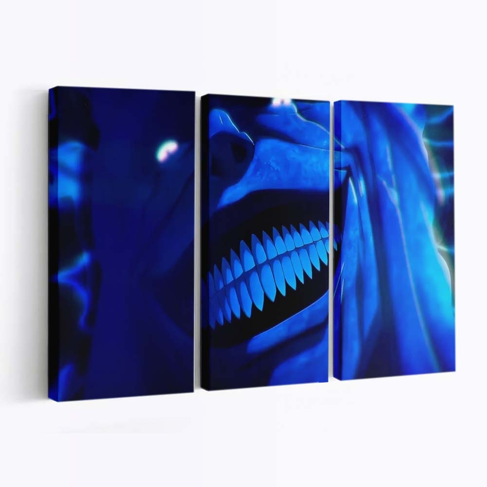 Iconic Statue Of God Smile Twixtor - Anime Leinwandbild - Wanddeko iconic statue of god smile 4k