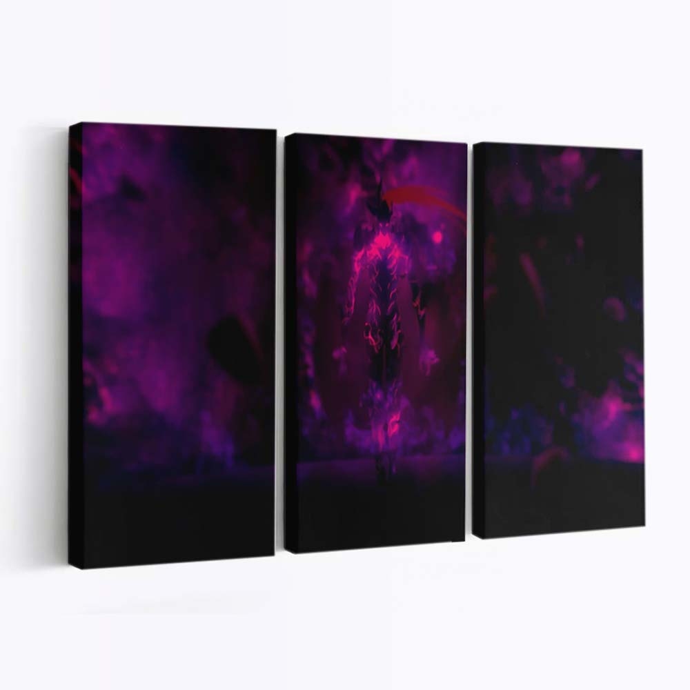 Igris Hellfire Solo Leveling - Anime Leinwandbild - Wanddeko igris hellfire solo leveling live wallpaper