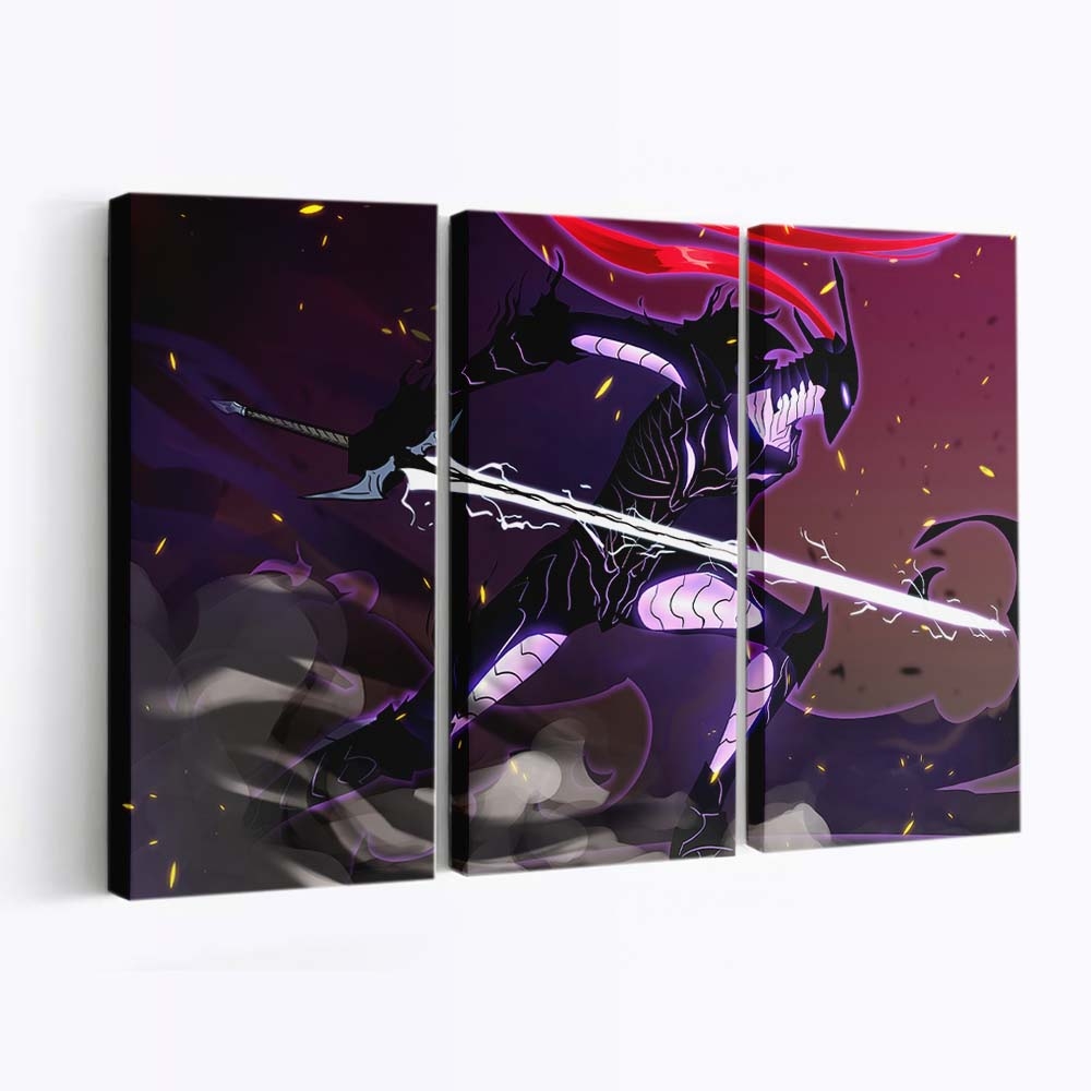 Igris Shadow Solo Leveling Anime 26 - Anime Leinwandbild - Wanddeko igris shadow solo leveling anime 206@5@d