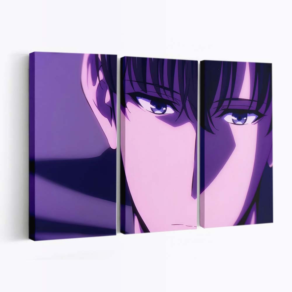 Purple Aesthetic - Anime Leinwandbild - Wanddeko purple aesthetic wallpaper