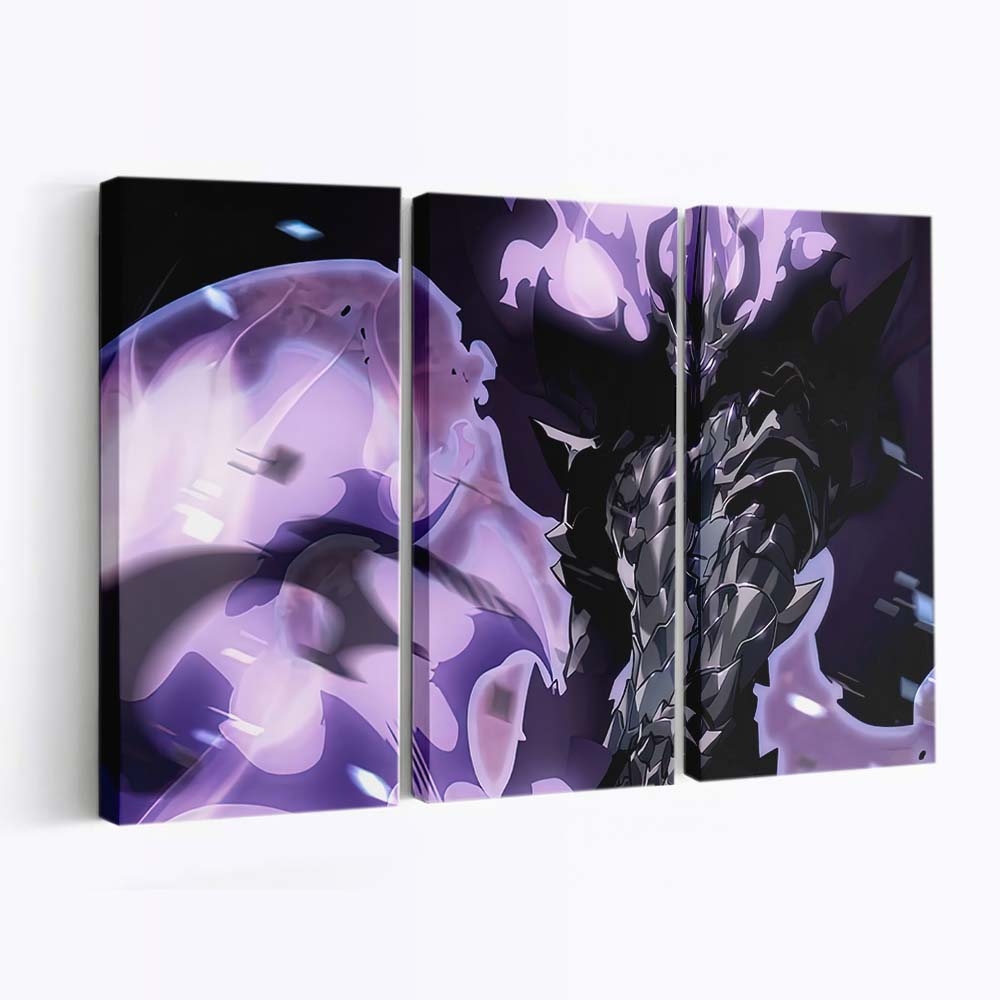 Shadow Monarch Solo Leveling 4 - Anime Leinwandbild - Wanddeko shadow monarch solo leveling 453@0@e