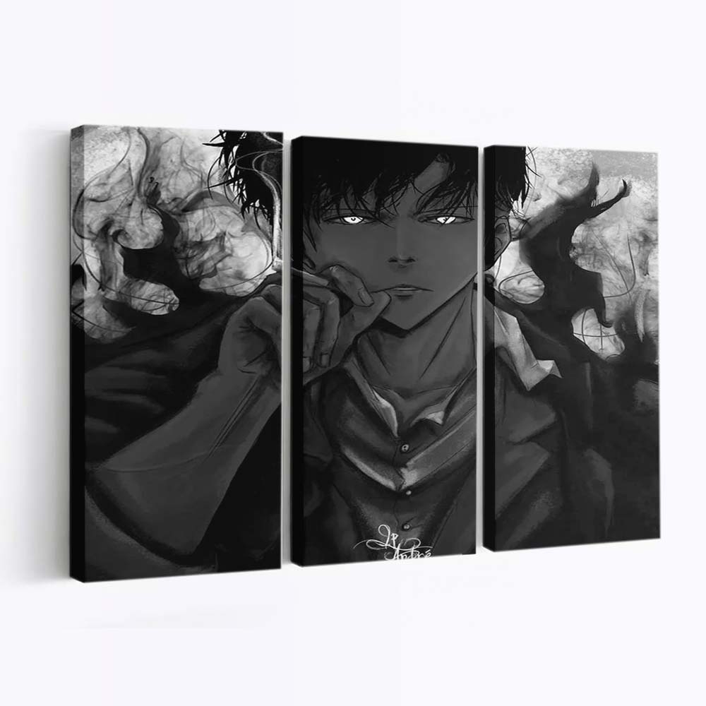 Smoking Sung Jin Woo - Anime Leinwandbild - Wanddeko smoking sung jin woo wallpaper