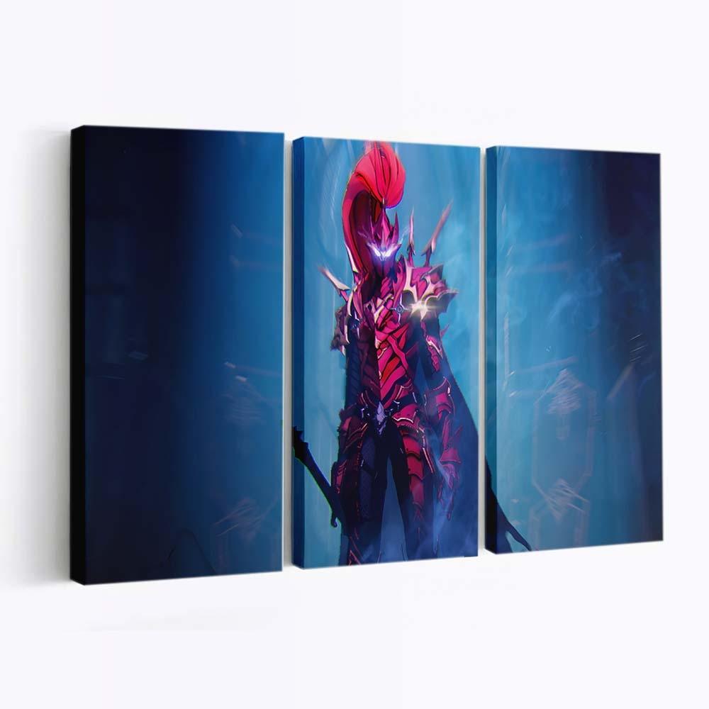 Solo Leveling Arise Igris Blood Red Commander 45 - Anime Leinwandbild - Wanddeko solo leveling arise igris blood red commander 450@3@a