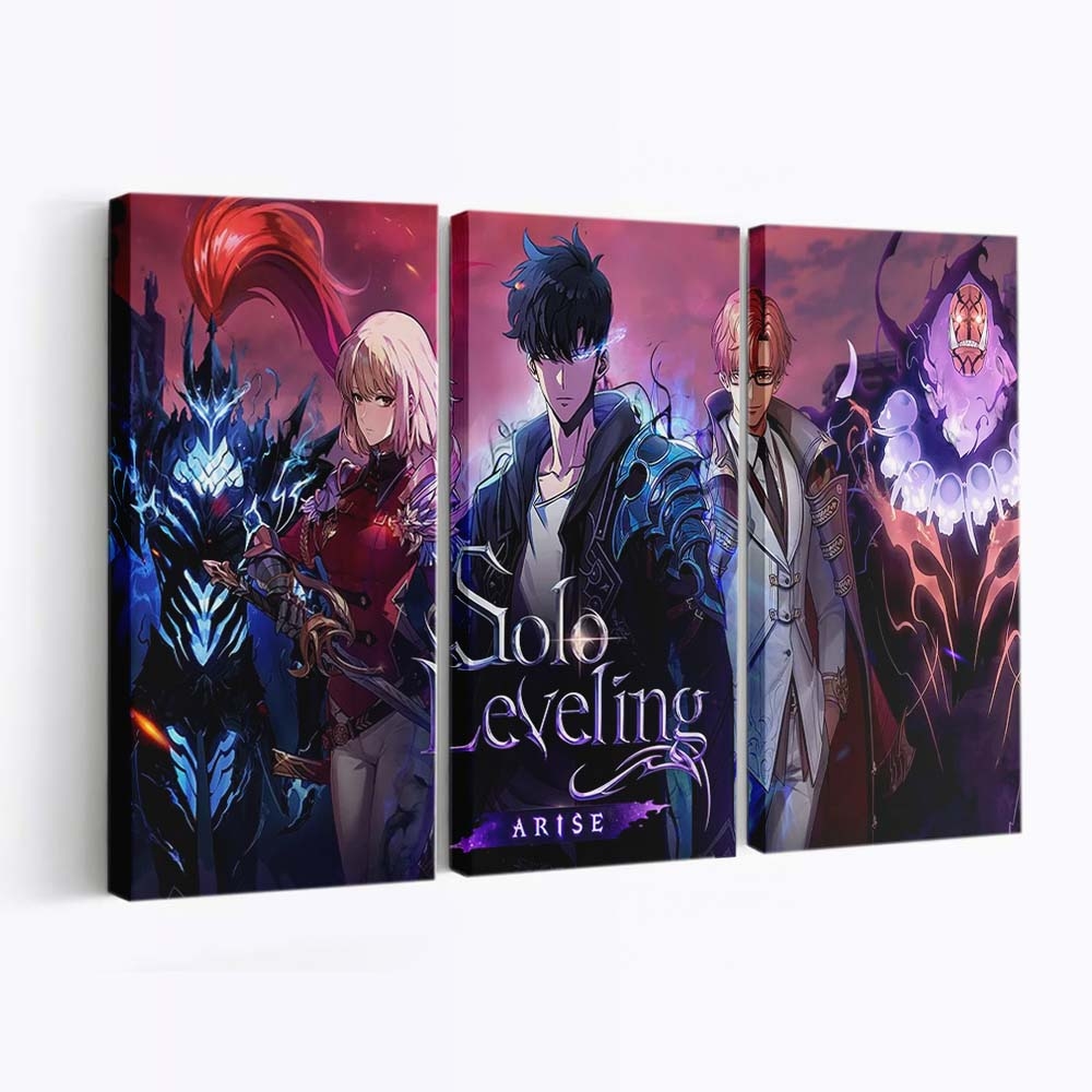 Solo Leveling Game Characters In Arise - Anime Leinwandbild - Wanddeko solo leveling game characters in arise