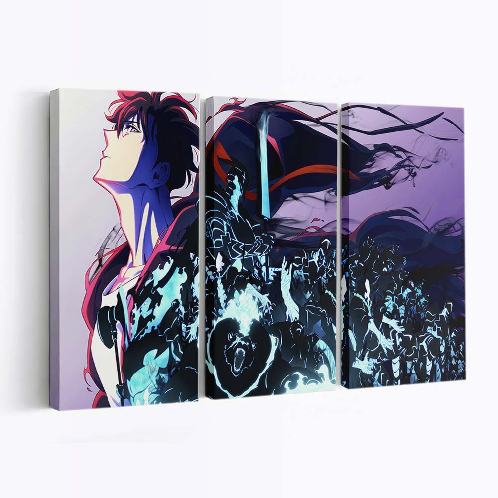 Solo Leveling Season 2 Sung Jinwoo Shadow Summon 248 - Anime Leinwandbild - Wanddeko solo leveling season 2 sung jinwoo shadow summon 248@5@b